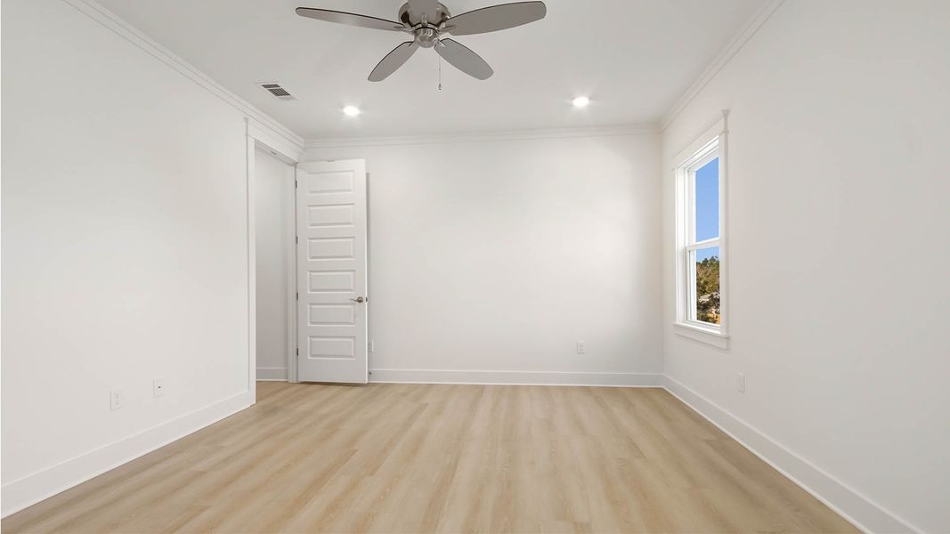 Representative unfurnished interior of a home built from the Trenton by D.R. Horton in Parkside, Santa Rosa Beach (Image 36).