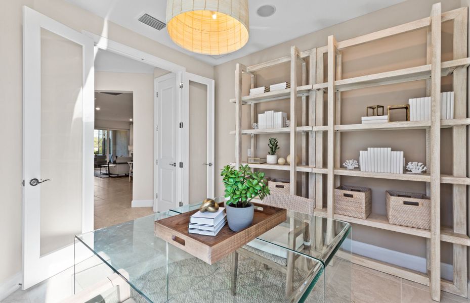 Optional den with french doors Optional den with french doors