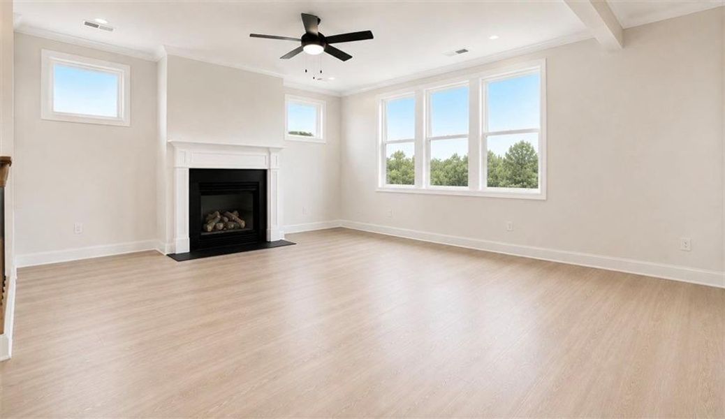 Spacious, unfurnished interior of a new home in Wehunt Meadows, Hoschton (Image 22). Spacious, unfurnished interior of a new home in Wehunt Meadows, Hoschton (Image 22).