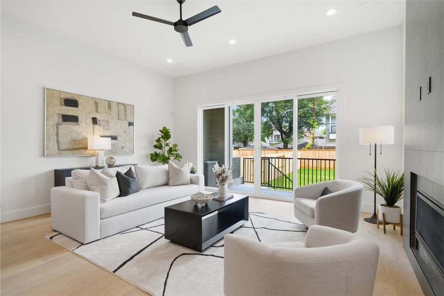 Furnished interior view inside a new home in , Houston (Image 15).