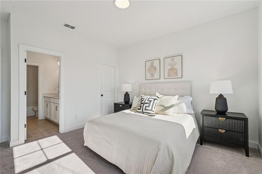 Furnished interior view inside a new home in Millcroft Townhomes, Buford (Image 42). Furnished interior view inside a new home in Millcroft Townhomes, Buford (Image 42).