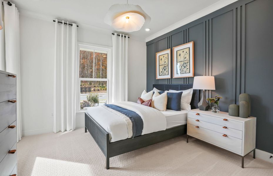 Representative furnished interior of a home built from the Leyton by Pulte Homes in Elmbrook, Matthews (Image 25).