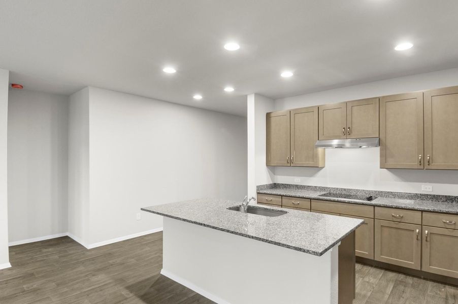 Furnished interior view inside a new home in Oaks at San Gabriel, Georgetown (Image 15).