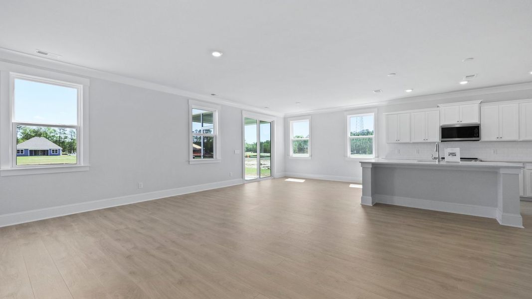 Representative unfurnished interior of a home built from the HARBOR OAK by D.R. Horton in Berkeley Bay, Ridgeville (Image 14). Representative unfurnished interior of a home built from the HARBOR OAK by D.R. Horton in Berkeley Bay, Ridgeville (Image 14).