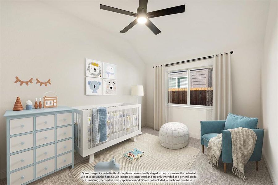 Furnished interior view inside a new home in Georgetown at Kings Fort, Kaufman (Image 10).