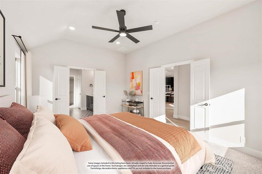 Furnished interior view inside a new home in Mockingbird Hills 60-65, Joshua (Image 10).