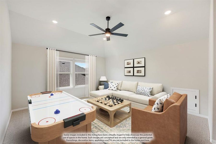 Furnished interior view inside a new home in Devonshire Classic 60-65, Forney (Image 12).