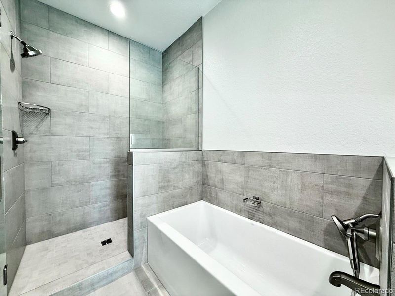 Oversized Spa Shower and Soaking Tub. Oversized Spa Shower and Soaking Tub.