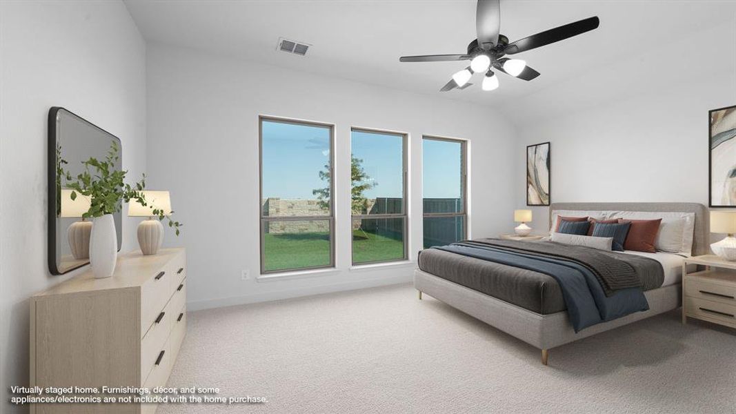 Furnished interior view inside a new home in Trinity Falls 45', McKinney (Image 7).