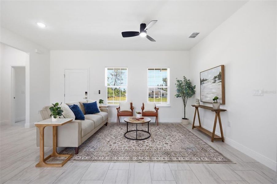 Furnished interior view inside a new home in , Ocala (Image 8).