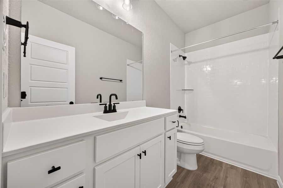 Furnished interior view inside a new home in , Angleton (Image 16).