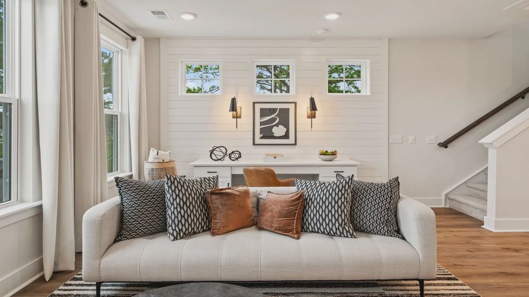 Furnished interior view inside a new home in Clear Springs Townhomes, North Charleston (Image 14).