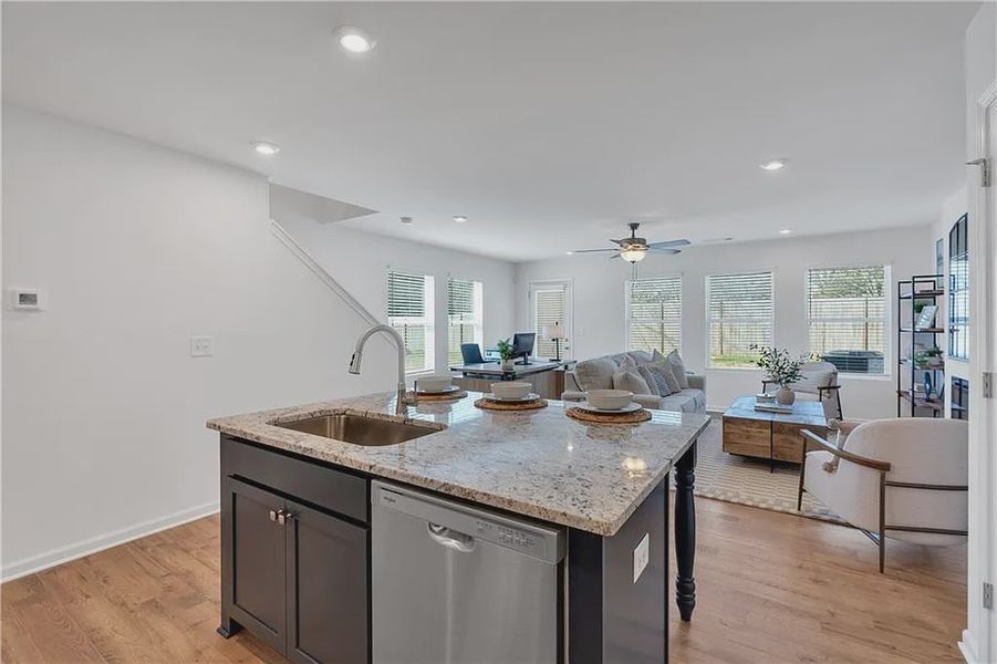 Furnished interior view inside a new home in Village Green, Adairsville (Image 7).