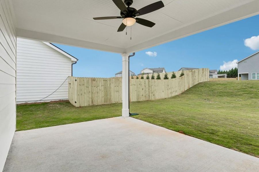 Exterior details and patio area of a home in Sutton’s Landing, Statham (Image 4).