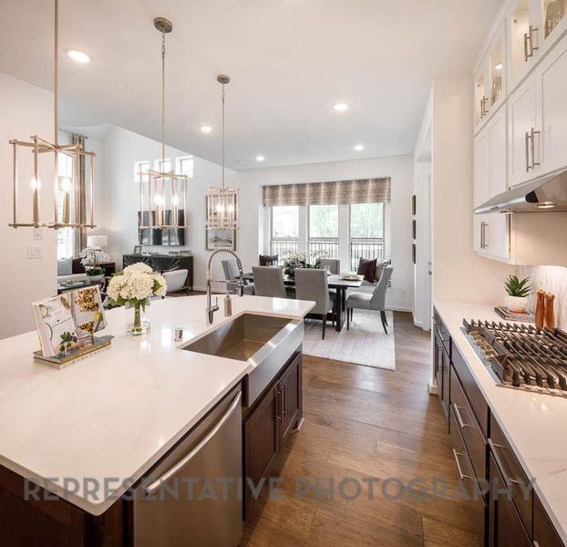 Furnished interior view inside a new home in , Cypress (Image 18).