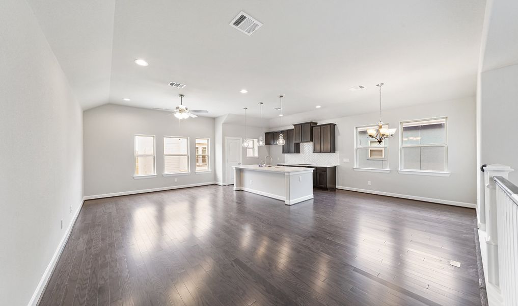 Bright open floorplan