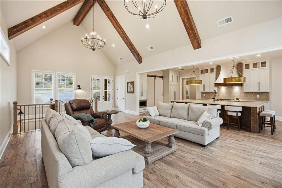 Furnished interior view inside a new home in , Dawsonville (Image 13).