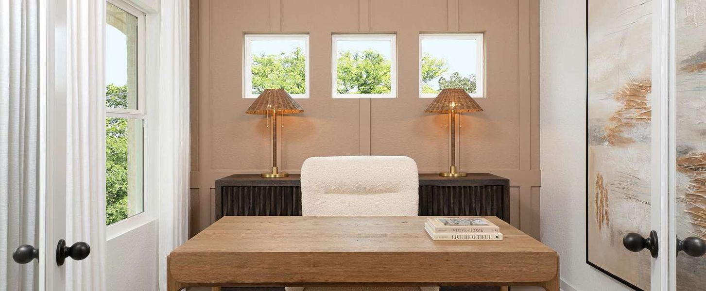 Representative furnished interior of a home built from the Jordan by Ashton Woods in Hennersby Hollow, San Antonio (Image 8).