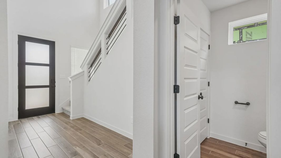 Representative unfurnished interior of a home built from the Portofino by Chesmar Homes in Legacy at Lake Dunlap, New Braunfels (Image 7).