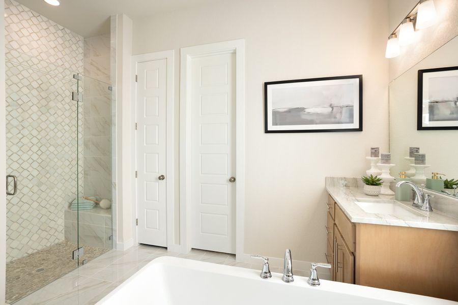 Representative furnished interior of a home built from the Elgin by Scott Felder Homes in Prominence, San Antonio (Image 31). Representative furnished interior of a home built from the Elgin by Scott Felder Homes in Prominence, San Antonio (Image 31).