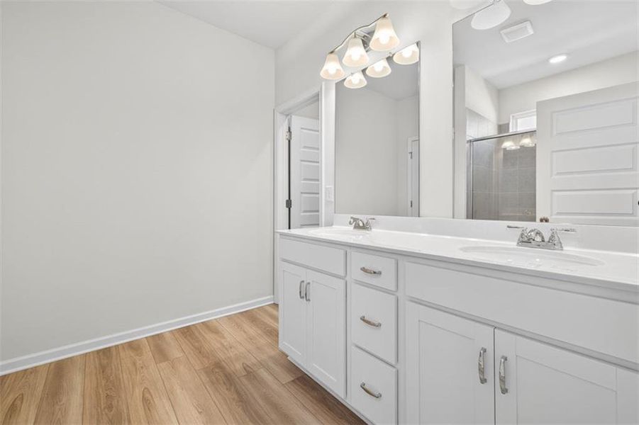 Furnished interior view inside a new home in Franklin Manor, Lawrenceville (Image 29). Furnished interior view inside a new home in Franklin Manor, Lawrenceville (Image 29).