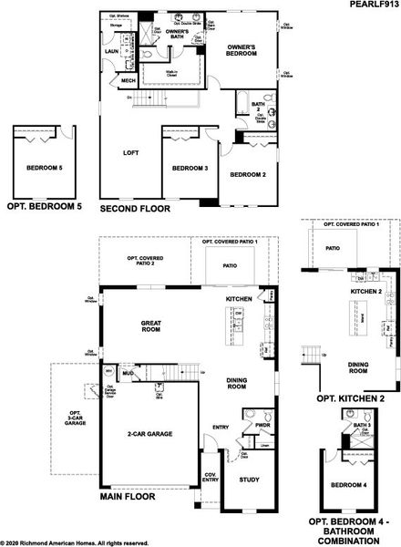 Pearl-F913-ORL Master Plus 2-3 car (Extended Covered Entry) Static FP JPG