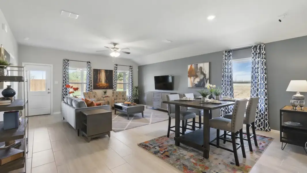 Representative furnished interior of a home built from the Kingston by D.R. Horton in Valley Brook, Fort Worth (Image 8).