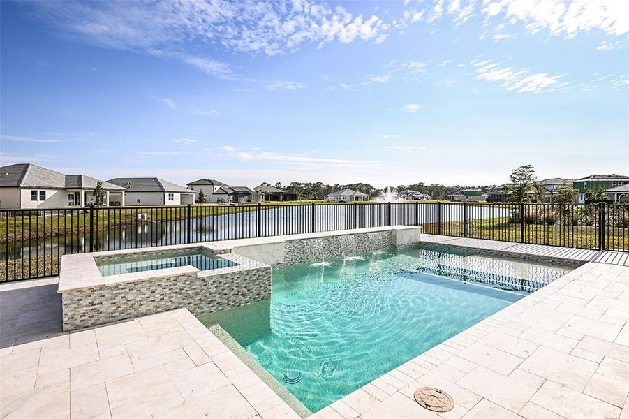 Exterior details and patio area of a home in Cassata Lakes, Nokomis (Image 20).