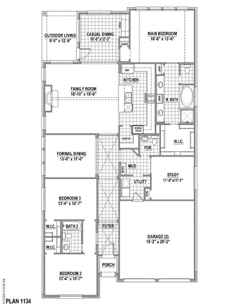 Plan 1134 1st Floor Plan 1134 1st Floor