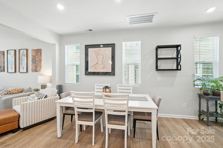 Furnished interior view inside a new home in Porter's Row, Charlotte (Image 7). Furnished interior view inside a new home in Porter's Row, Charlotte (Image 7).