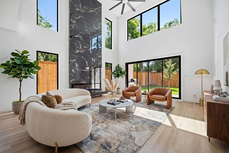 Furnished interior view inside a new home in , Dallas (Image 5).