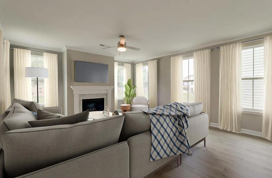 Furnished interior view inside a new home in Lochton, Summerville (Image 32).