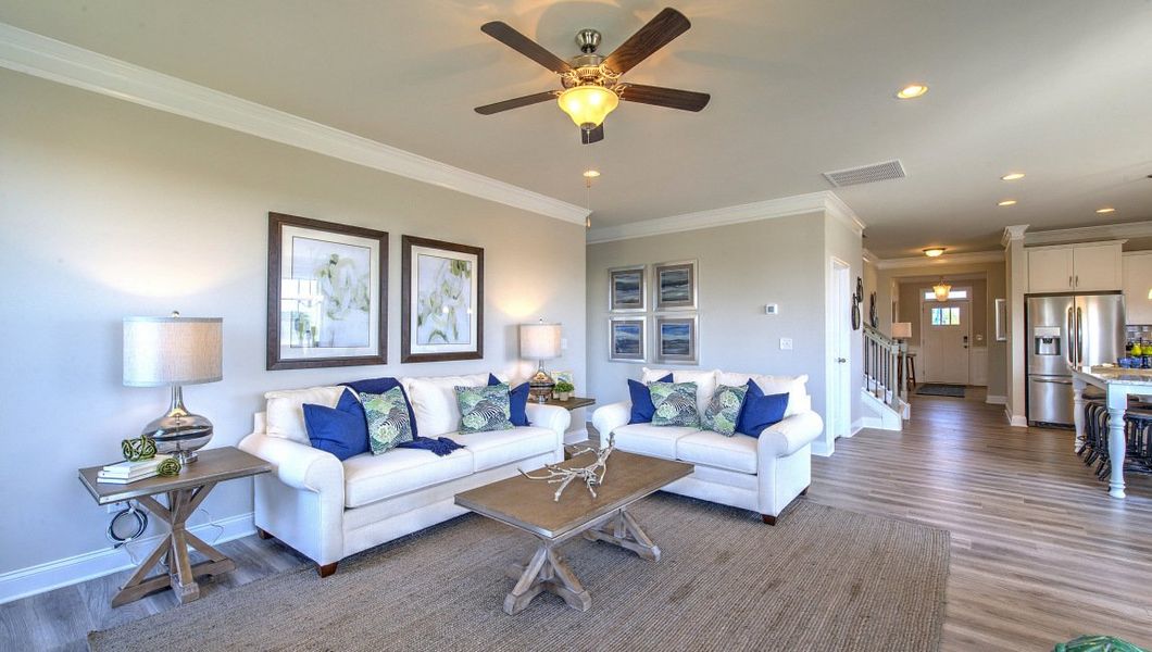 Furnished interior view inside a new home in Reserve at Tap Root Farms, Fletcher (Image 28).