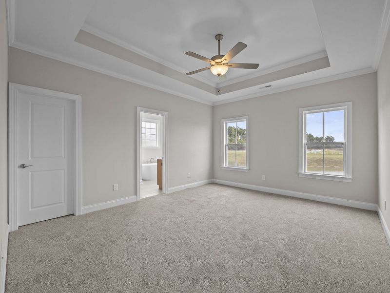 Spacious, unfurnished interior of a new home in The Villas at Langston Farms, Winterville (Image 26).