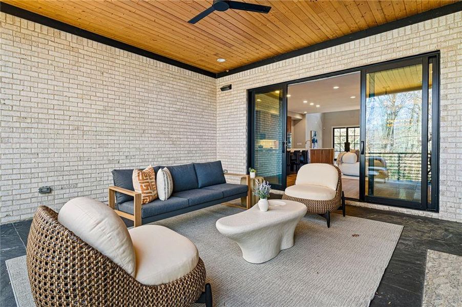 Exterior details and patio area of a home in , Atlanta (Image 27). Exterior details and patio area of a home in , Atlanta (Image 27).