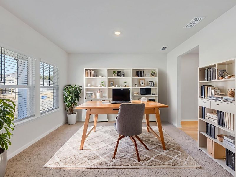 Furnished interior view inside a new home in Parkside at Grayson, Grayson (Image 3).