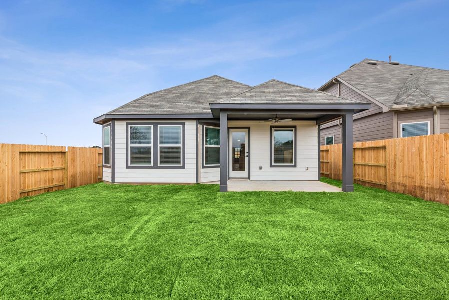 Exterior details and patio area of a home in Summerview, Fulshear (Image 3). Exterior details and patio area of a home in Summerview, Fulshear (Image 3).