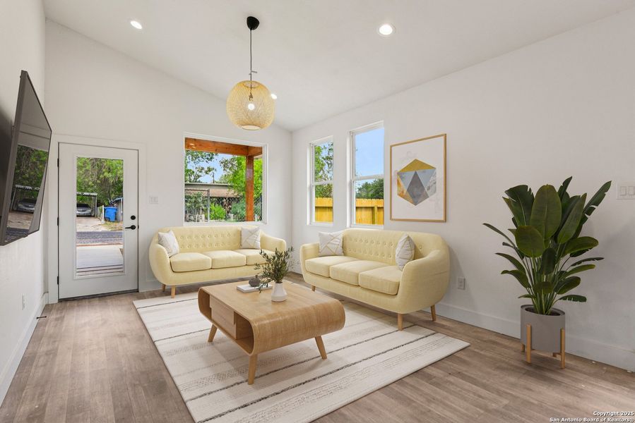 Furnished interior view inside a new home in , San Antonio (Image 46). Furnished interior view inside a new home in , San Antonio (Image 46).