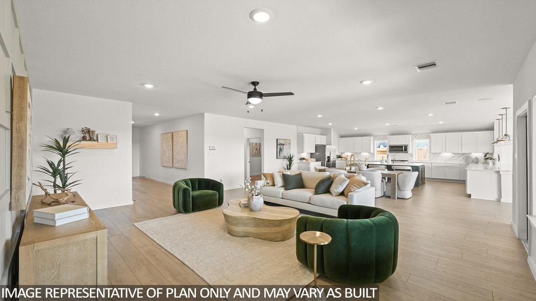 Furnished interior view inside a new home in Riverside Estates, Baytown (Image 13).