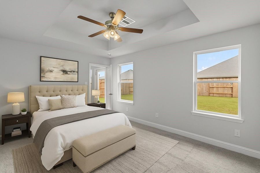 Furnished interior view inside a new home in River Ranch Trails, Dayton (Image 13). Furnished interior view inside a new home in River Ranch Trails, Dayton (Image 13).