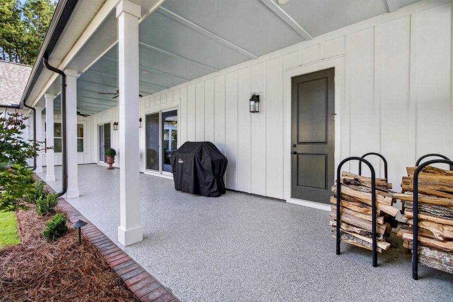 Exterior details and patio area of a home in , Summerville (Image 31). Exterior details and patio area of a home in , Summerville (Image 31).