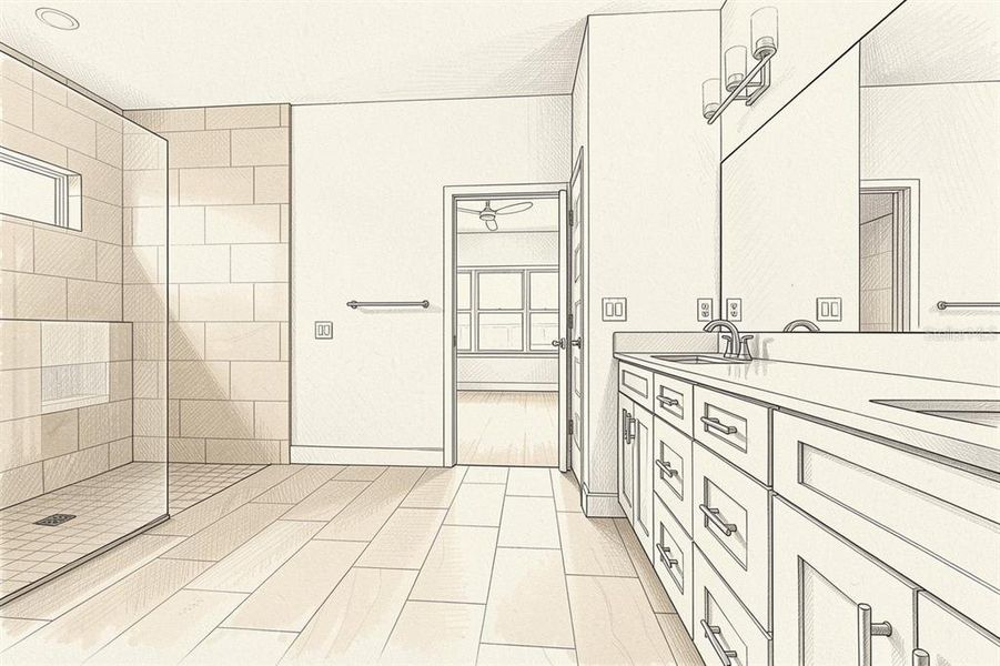 Furnished interior view inside a new home in , Newberry (Image 10).