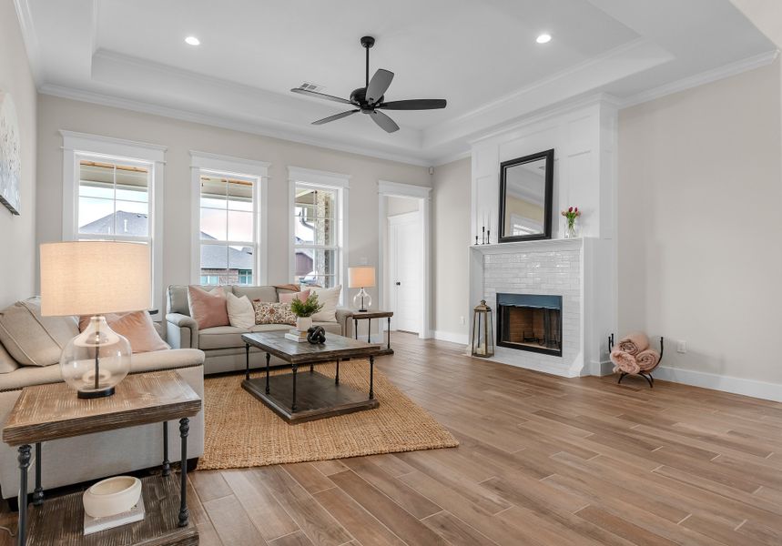 Representative furnished interior of a home built from the The Courtney by Reece Homes in Harvest Meadows, Bryan (Image 14). Representative furnished interior of a home built from the The Courtney by Reece Homes in Harvest Meadows, Bryan (Image 14).