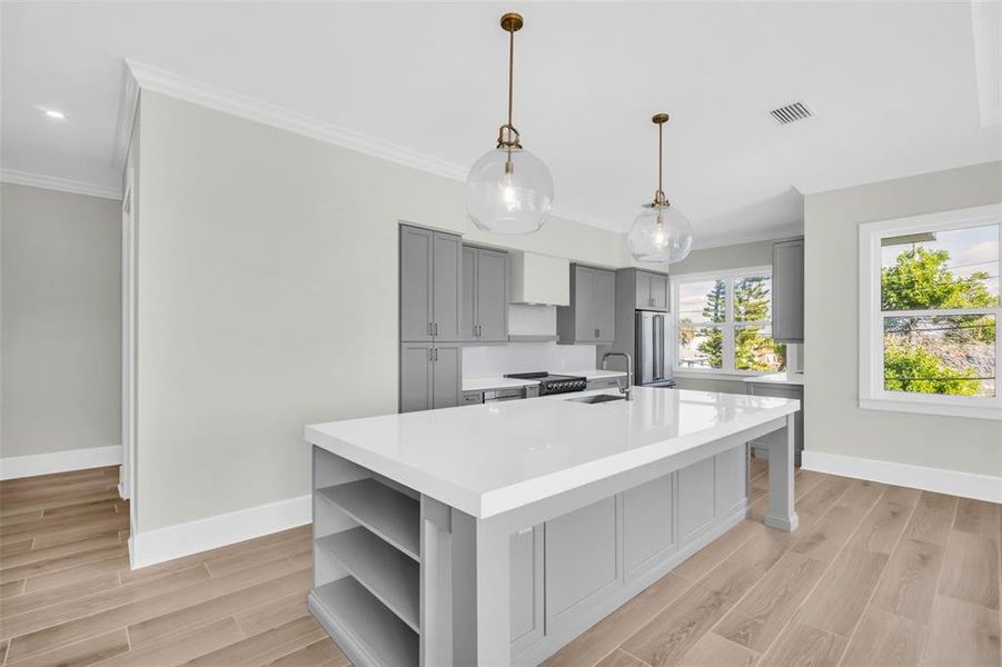 Furnished interior view inside a new home in , St. Petersburg (Image 21).