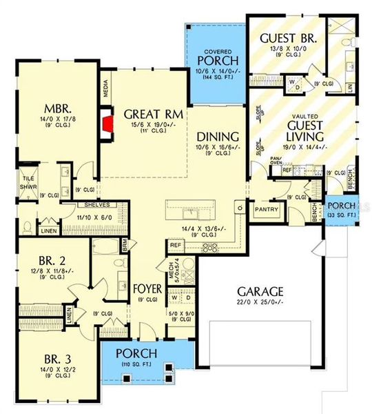 2D floor plan layout of this home in , Port Charlotte, FL (Image 6).