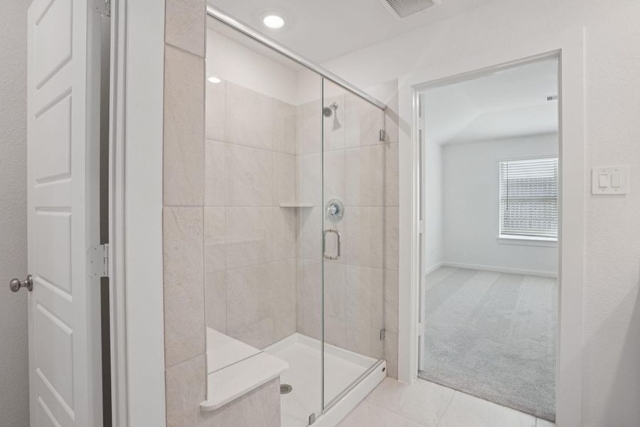 Furnished interior view inside a new home in Pine Lake Cove - Traditional Series, Montgomery (Image 14).