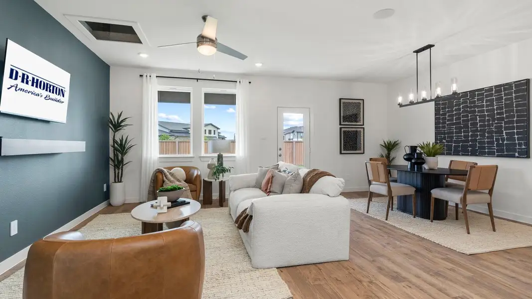 Furnished interior view inside a new home in Villarosa at Tamarron, Katy (Image 6).