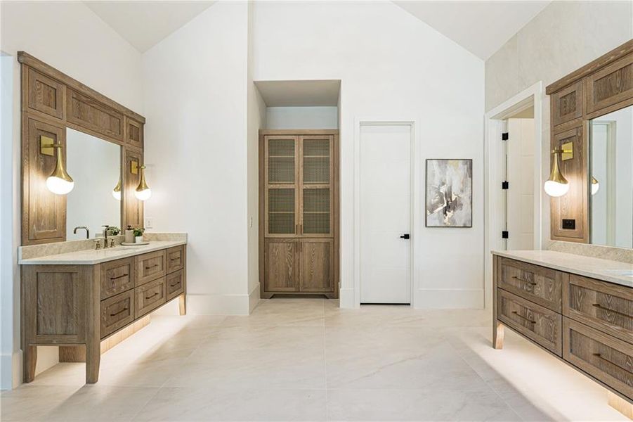 Furnished interior view inside a new home in , Alpharetta (Image 63).
