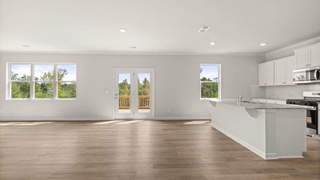 Representative unfurnished interior of a home built from the Green by D.R. Horton in Sheffield Highlands, Dallas (Image 21). Representative unfurnished interior of a home built from the Green by D.R. Horton in Sheffield Highlands, Dallas (Image 21).