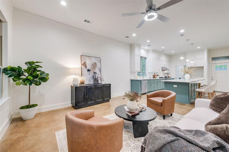 Furnished interior view inside a new home in , Greenville (Image 6). Furnished interior view inside a new home in , Greenville (Image 6).